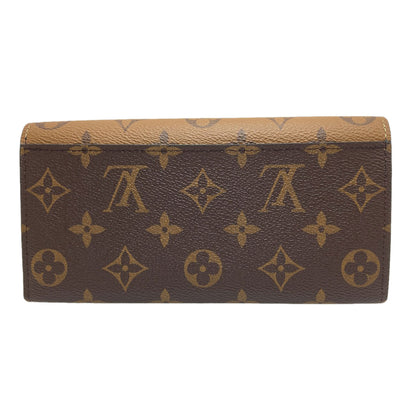 LOUIS VUITTON M82157 Portefeiulle ã» Emily Long wallet (with coin pocket) Monogram reverse Ladies [Used]