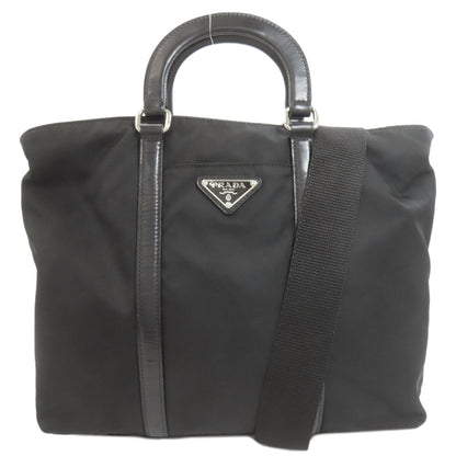PRADA 2WAY logo Hardware Handbag Nylon Ladies [Used]