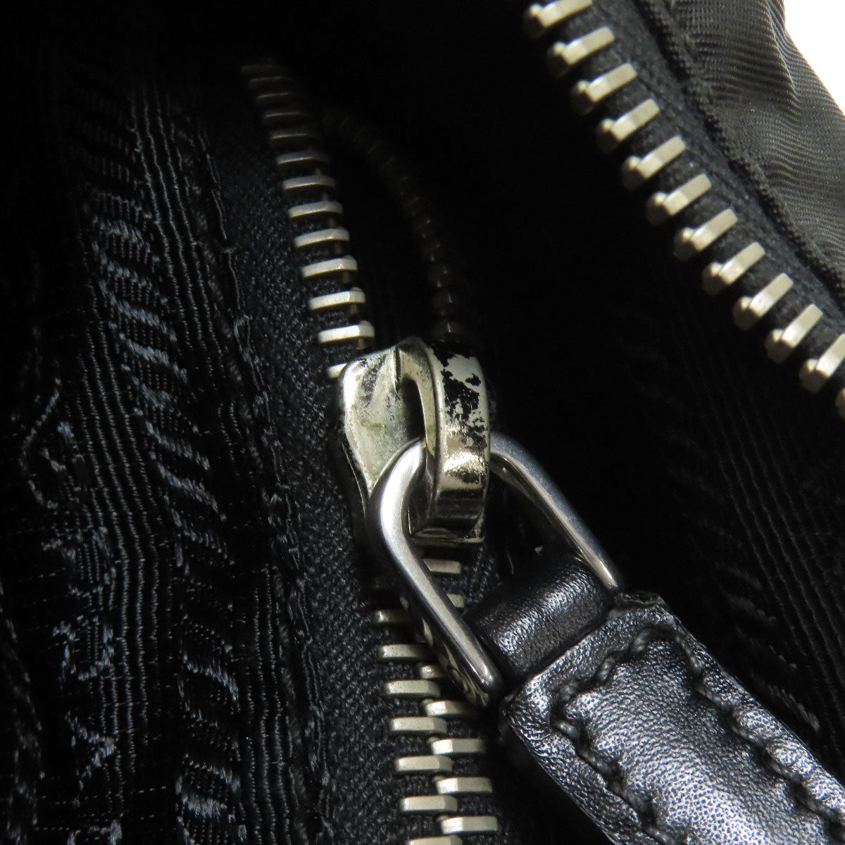 PRADA 2WAY logo Hardware Handbag Nylon Ladies [Used]