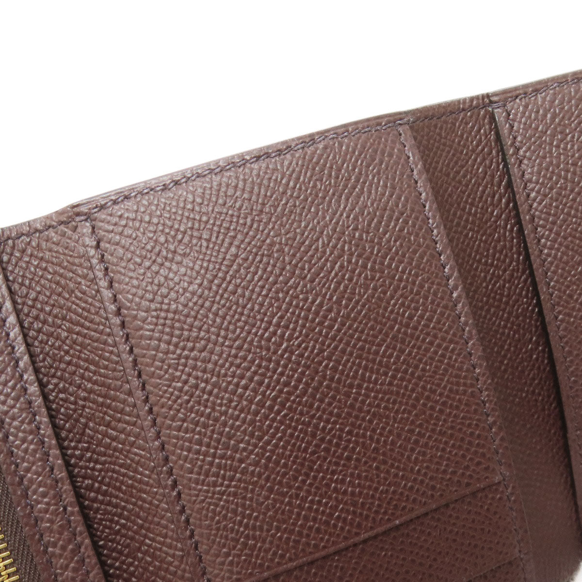 HERMES Bearn Combination Gold Hardware Bifold Wallet with Coin Pocket Epsom Ladies [Used]