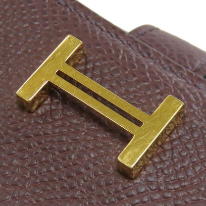 HERMES Bearn Combination Gold Hardware Bifold Wallet with Coin Pocket Epsom Ladies [Used]