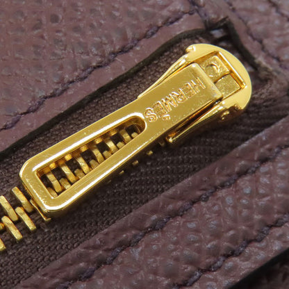 HERMES Bearn Combination Gold Hardware Bifold Wallet with Coin Pocket Epsom Ladies [Used]