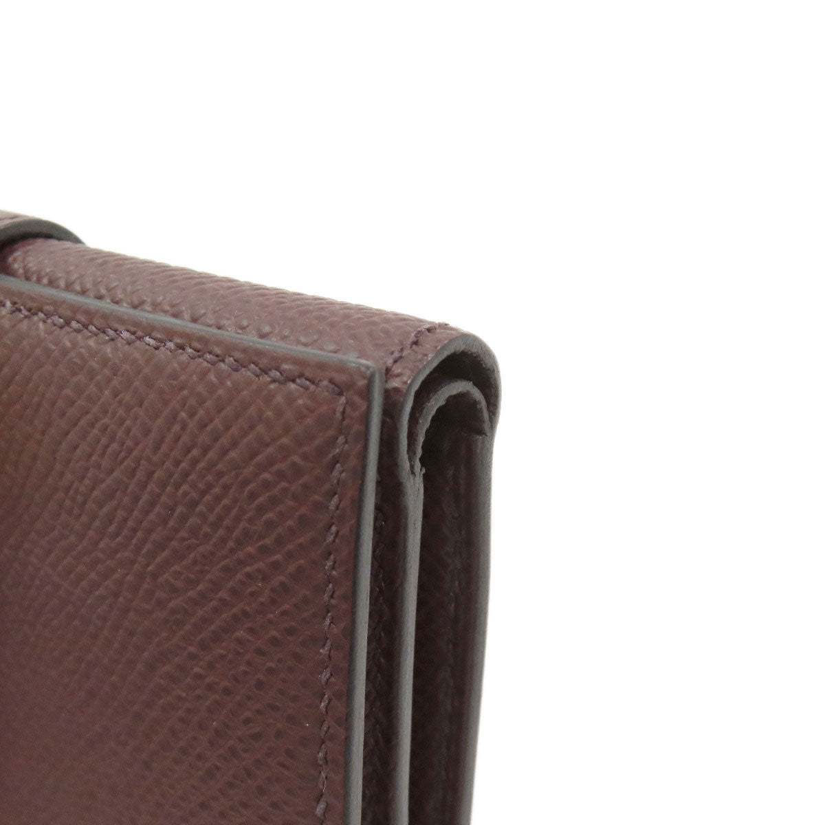 HERMES Bearn Combination Gold Hardware Bifold Wallet with Coin Pocket Epsom Ladies [Used]
