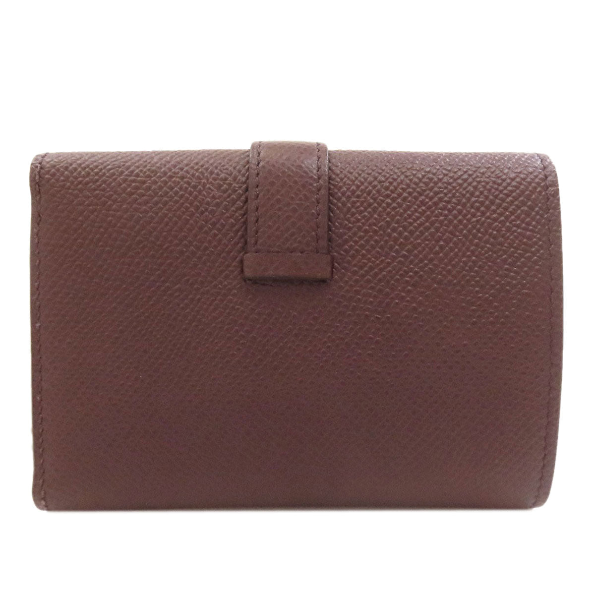HERMES Bearn Combination Gold Hardware Bifold Wallet with Coin Pocket Epsom Ladies [Used]