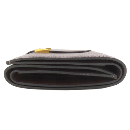HERMES Bearn Combination Gold Hardware Bifold Wallet with Coin Pocket Epsom Ladies [Used]