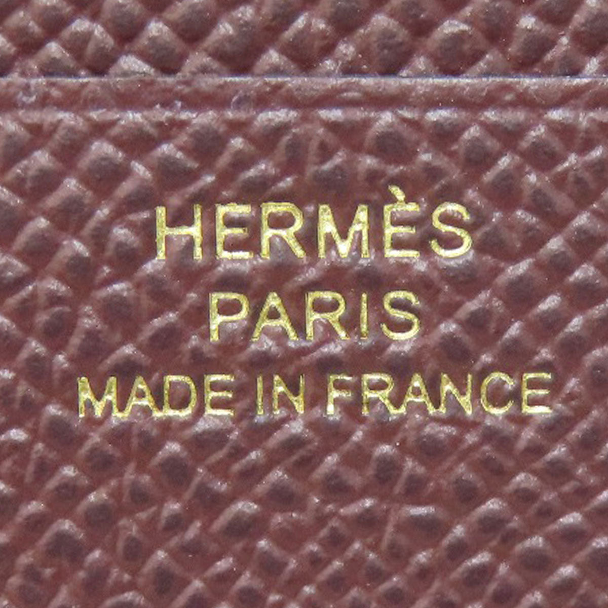 HERMES Bearn Combination Gold Hardware Bifold Wallet with Coin Pocket Epsom Ladies [Used]