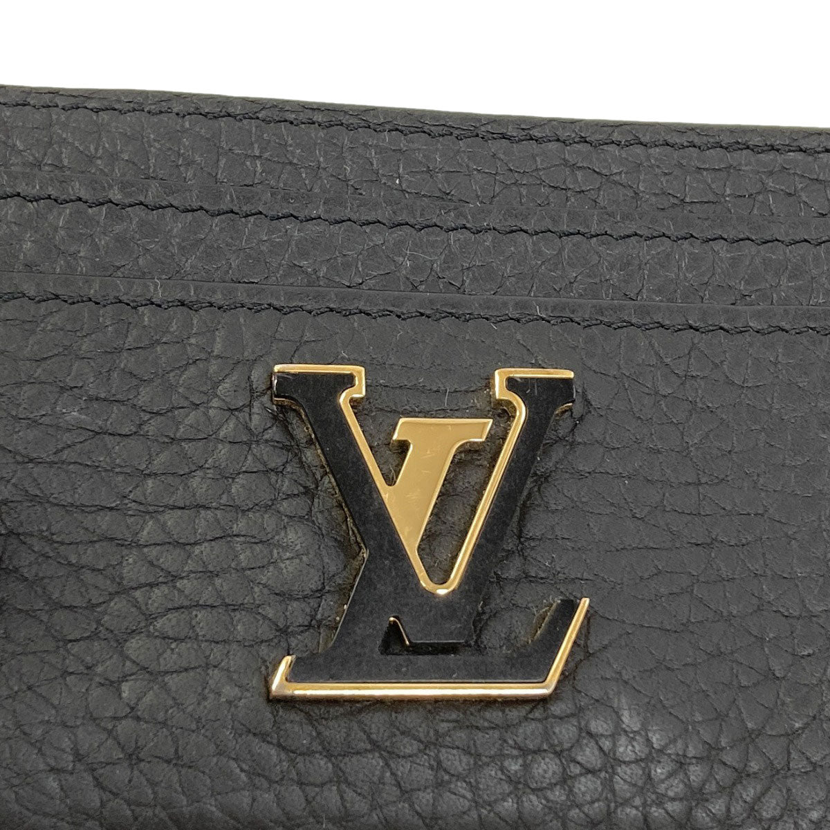 LOUIS VUITTON M83358 Porto Carte Capucines Card Case Taurillon ClemenceLeather Ladies [Used]