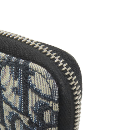 CHRISTIAN DIOR Oblique jacquard Card Case Canvas Ladies [Used]