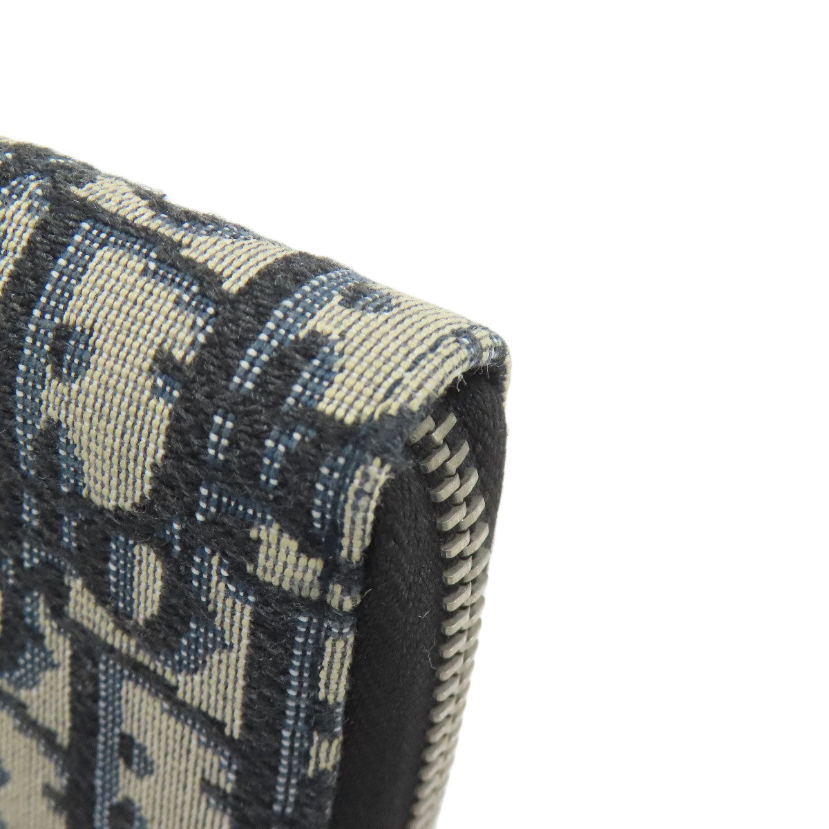 CHRISTIAN DIOR Oblique jacquard Card Case Canvas Ladies [Used]