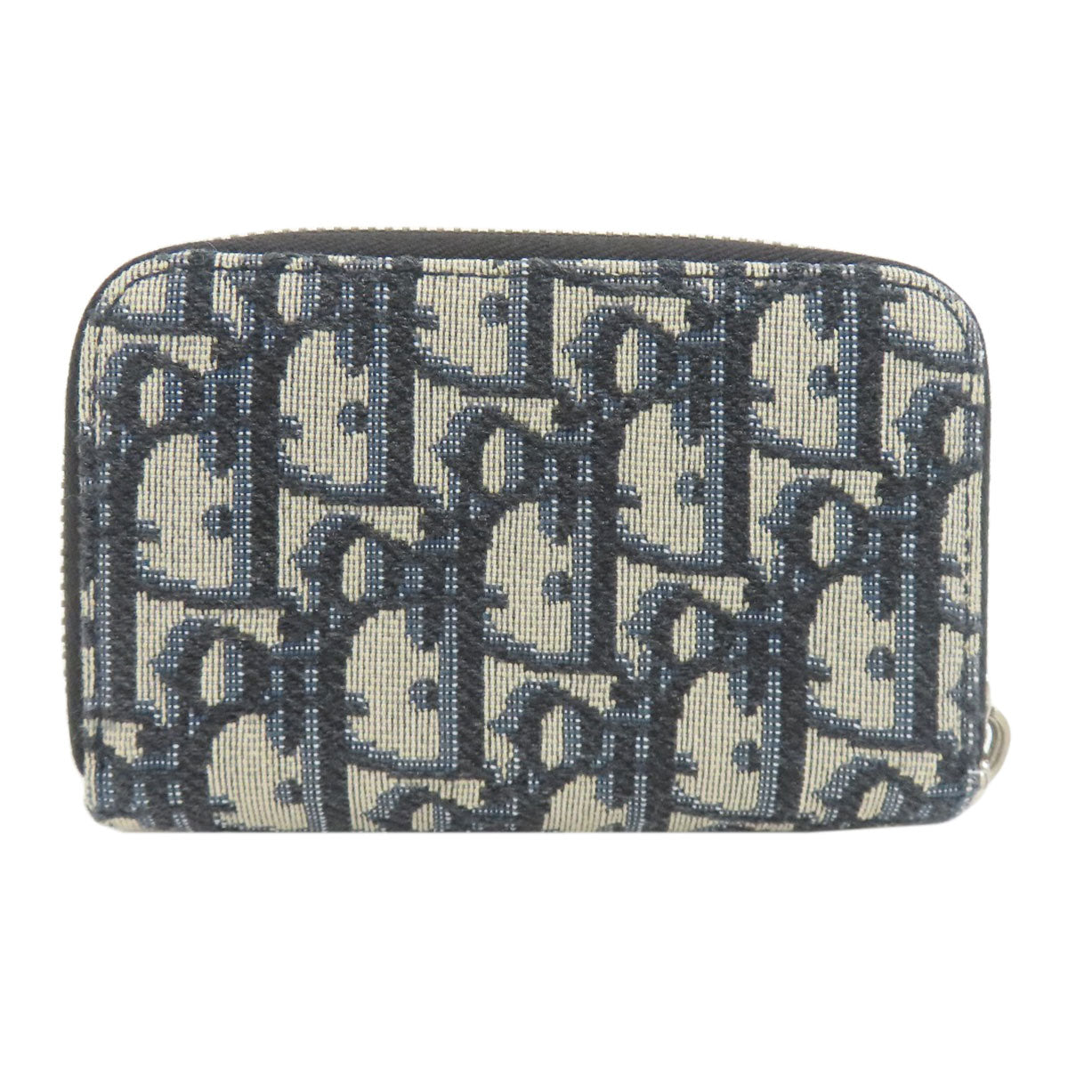 CHRISTIAN DIOR Oblique jacquard Card Case Canvas Ladies [Used]