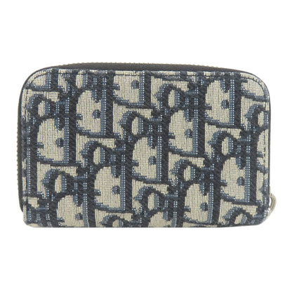 CHRISTIAN DIOR Oblique jacquard Card Case Canvas Ladies [Used]