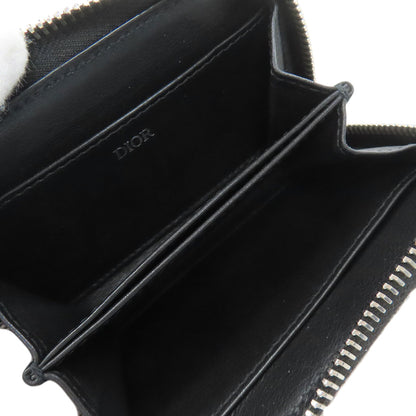CHRISTIAN DIOR Oblique jacquard Card Case Canvas Ladies [Used]