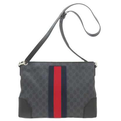 GUCCI 474139 Long Shoulder GG Supreme Shoulder Bag PVC Canvasmens [Used]