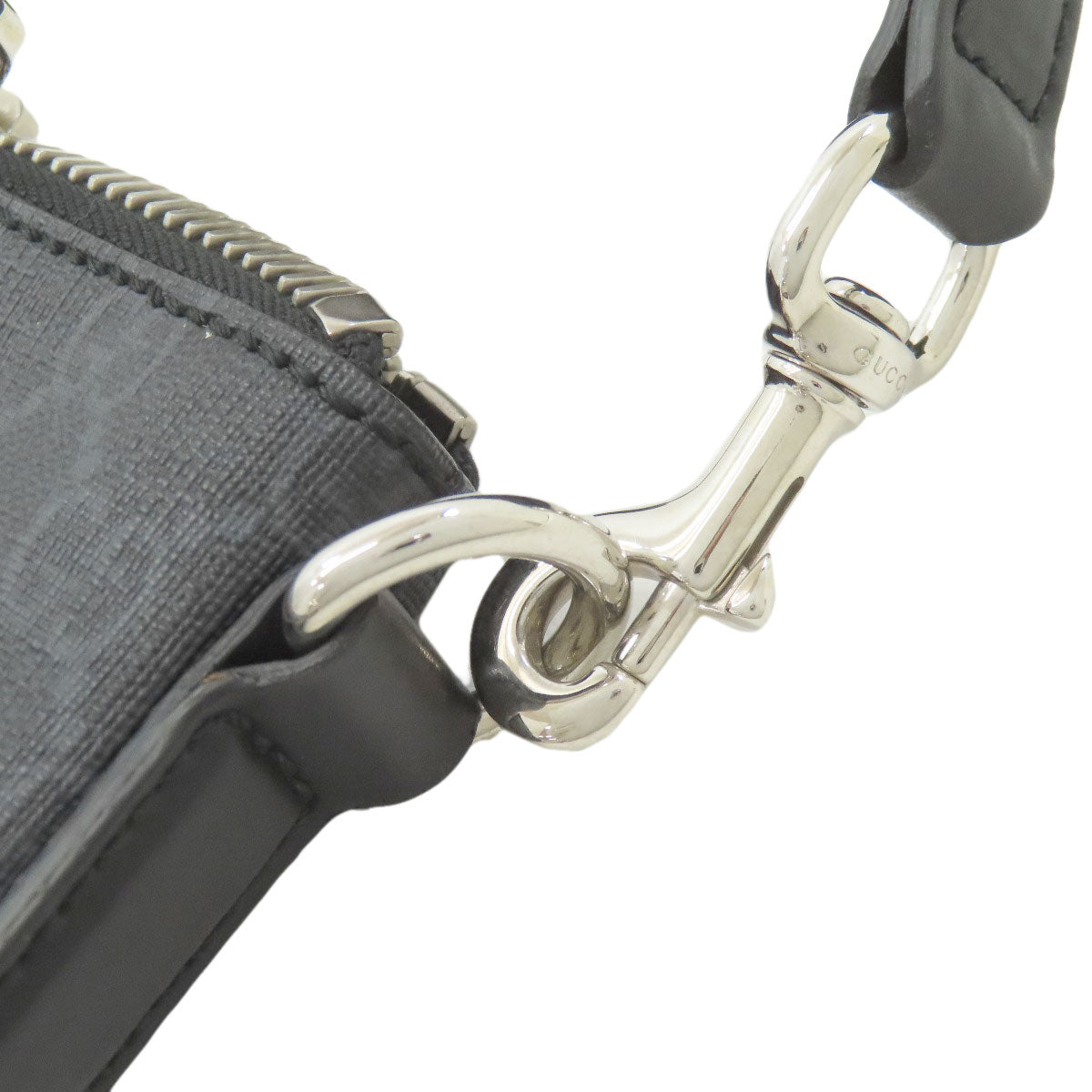 GUCCI 474139 Long Shoulder GG Supreme Shoulder Bag PVC Canvasmens [Used]
