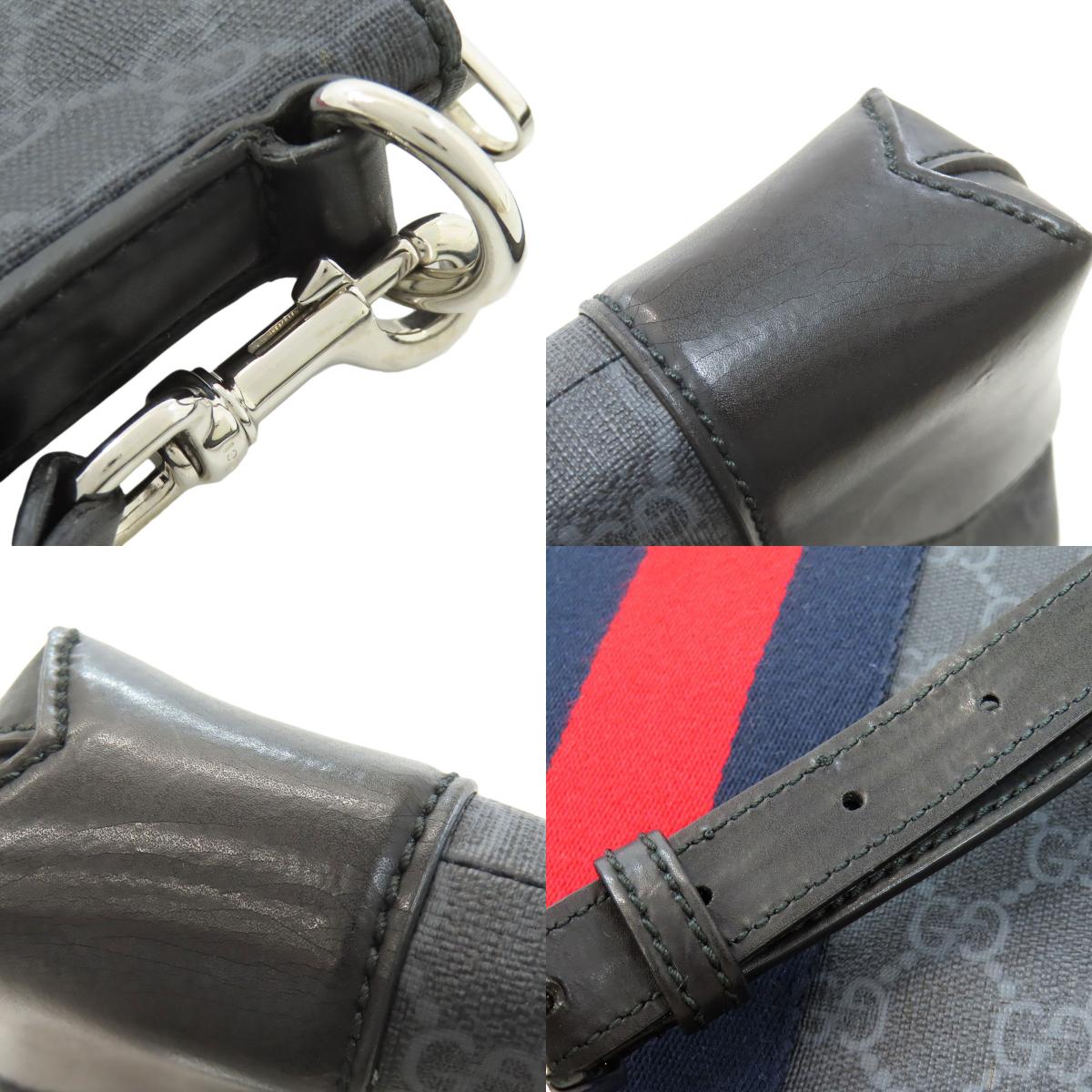 GUCCI 474139 GG Supreme Messenger Shoulder Bag PVC Ladies [Used]