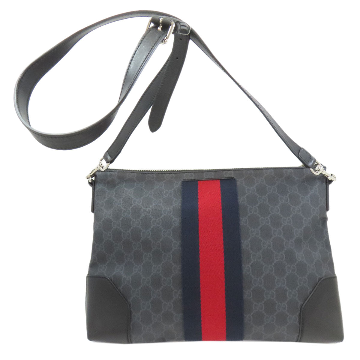 GUCCI 474139 GG Supreme Messenger Shoulder Bag PVC Ladies [Used]