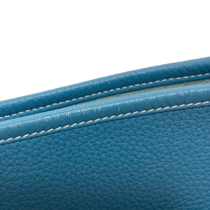 HERMES Evelyne 3 PM Blue Jean SilverHardware Shoulder Bag Taurillon Clemence Ladies [Used]