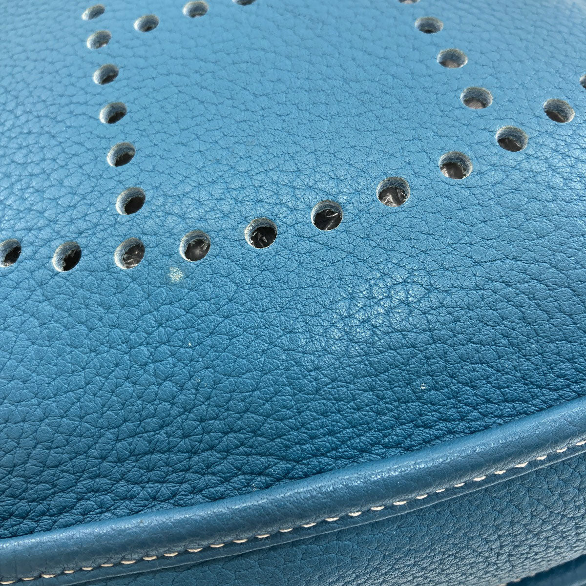 HERMES Evelyne 3 PM Blue Jean SilverHardware Shoulder Bag Taurillon Clemence Ladies [Used]