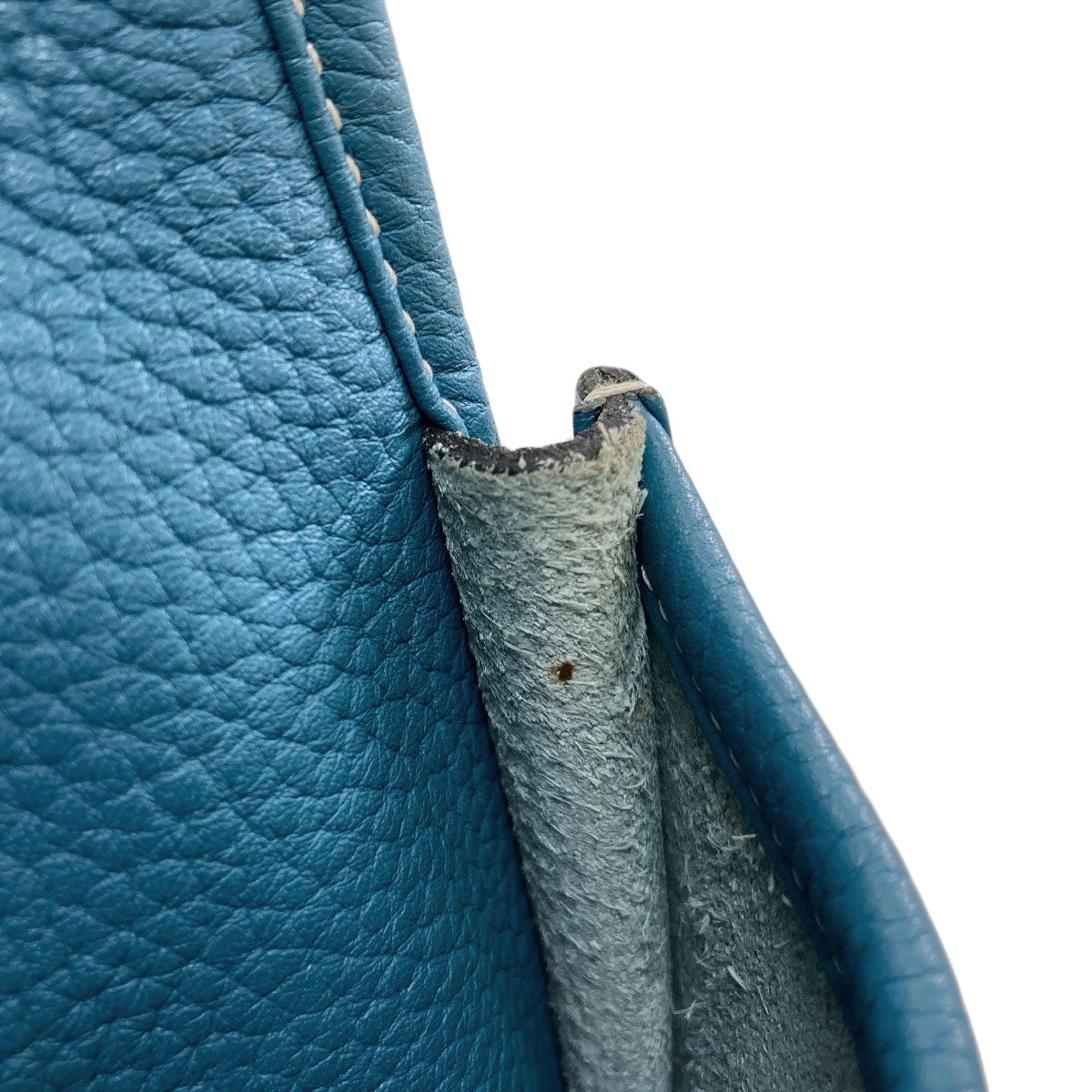 HERMES Evelyne 3 PM Blue Jean SilverHardware Shoulder Bag Taurillon Clemence Ladies [Used]