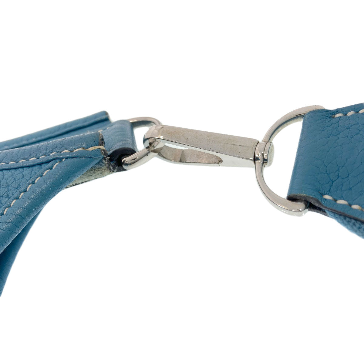 HERMES Evelyne 3 PM Blue Jean SilverHardware Shoulder Bag Taurillon Clemence Ladies [Used]