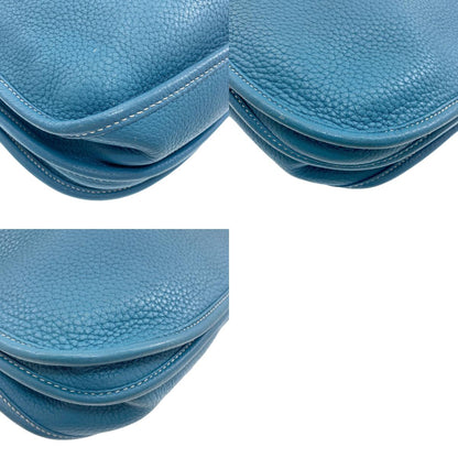 HERMES Evelyne 3 PM Blue Jean SilverHardware Shoulder Bag Taurillon Clemence Ladies [Used]