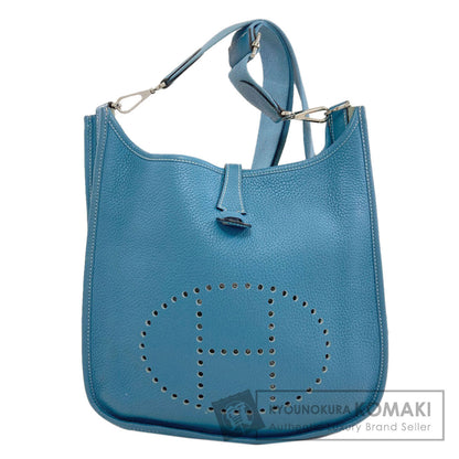 HERMES Evelyne 3 PM Blue Jean SilverHardware Shoulder Bag Taurillon Clemence Ladies [Used]