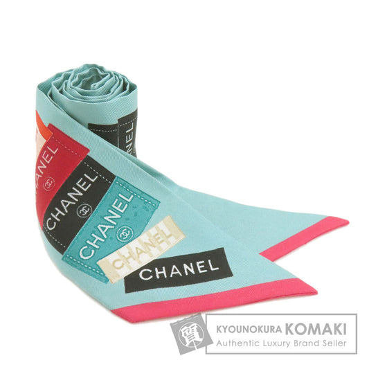 CHANEL Silk Bandeau Scarf Silk Ladies [Used]