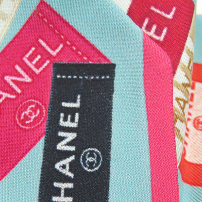 CHANEL Silk Bandeau Scarf Silk Ladies [Used]