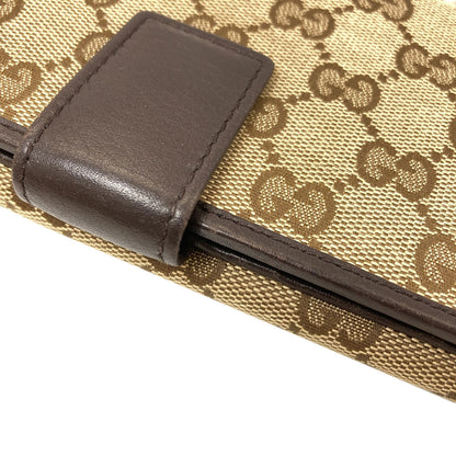 GUCCI 257012 Tri-fold wallet GG Long wallet (with coin pocket) Canvas Ladies [Used]