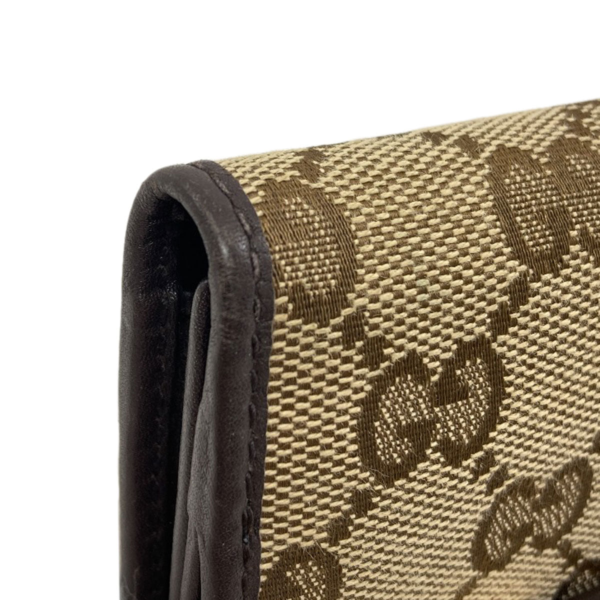 GUCCI 257012 Tri-fold wallet GG Long wallet (with coin pocket) Canvas Ladies [Used]