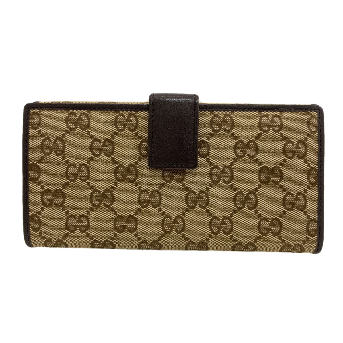 GUCCI 257012 Tri-fold wallet GG Long wallet (with coin pocket) Canvas Ladies [Used]