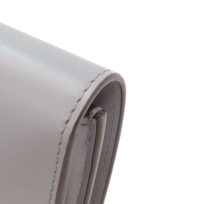 CARTIER Double C de Cartier Compact Wallet Bifold Wallet with Coin Pocket Leather Ladies [Used]