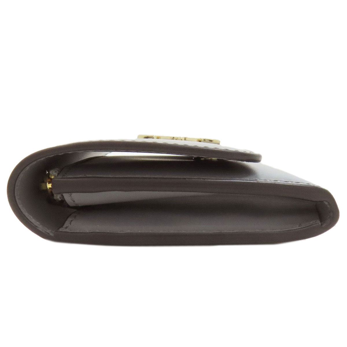 CARTIER Double C de Cartier Compact Wallet Bifold Wallet with Coin Pocket Leather Ladies [Used]