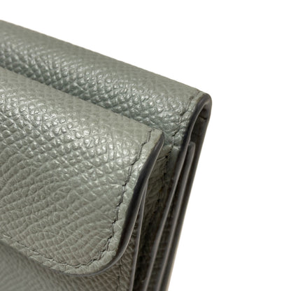 CHRISTIAN DIOR Saddle Lotus Bifold Wallet with Coin Pocket Leather Ladies [Used]
