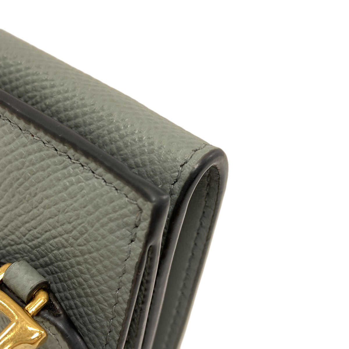 CHRISTIAN DIOR Saddle Lotus Bifold Wallet with Coin Pocket Leather Ladies [Used]