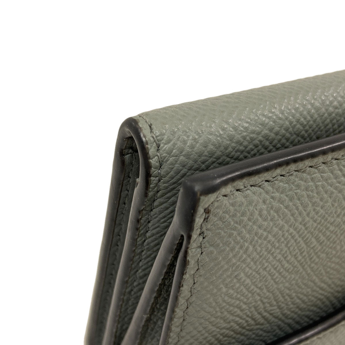 CHRISTIAN DIOR Saddle Lotus Bifold Wallet with Coin Pocket Leather Ladies [Used]
