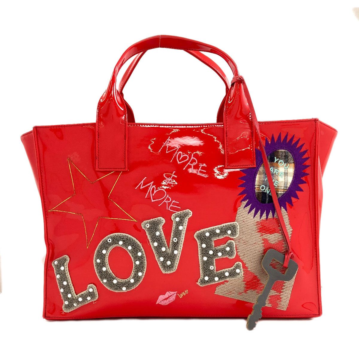 Samantha Thavasa LOVE tote Handbag Enamel Ladies [Used]