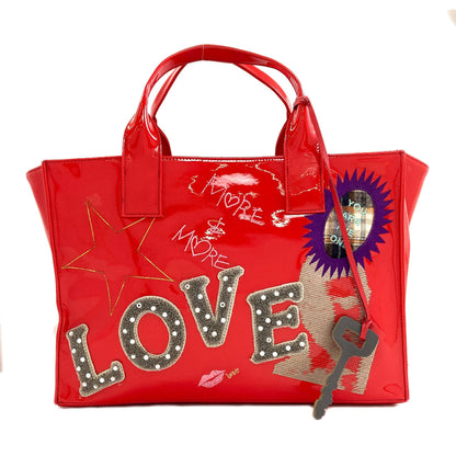 Samantha Thavasa LOVE tote Handbag Enamel Ladies [Used]