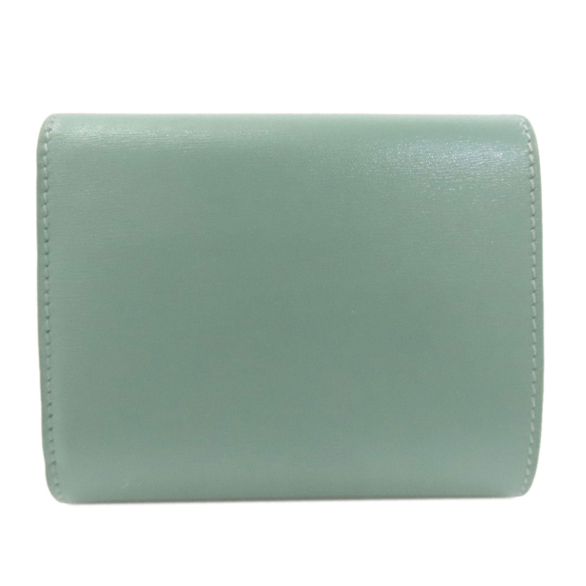 CELINE Triomphe Flap Tri-fold Bifold Wallet with Coin Pocket Leather Ladies [Used]
