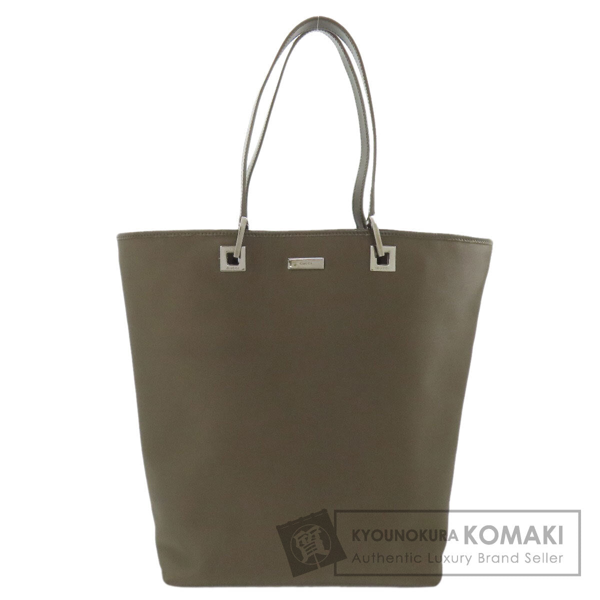 GUCCI 002・1998 logo Tote Bag Nylon LeatherLadies [Used]