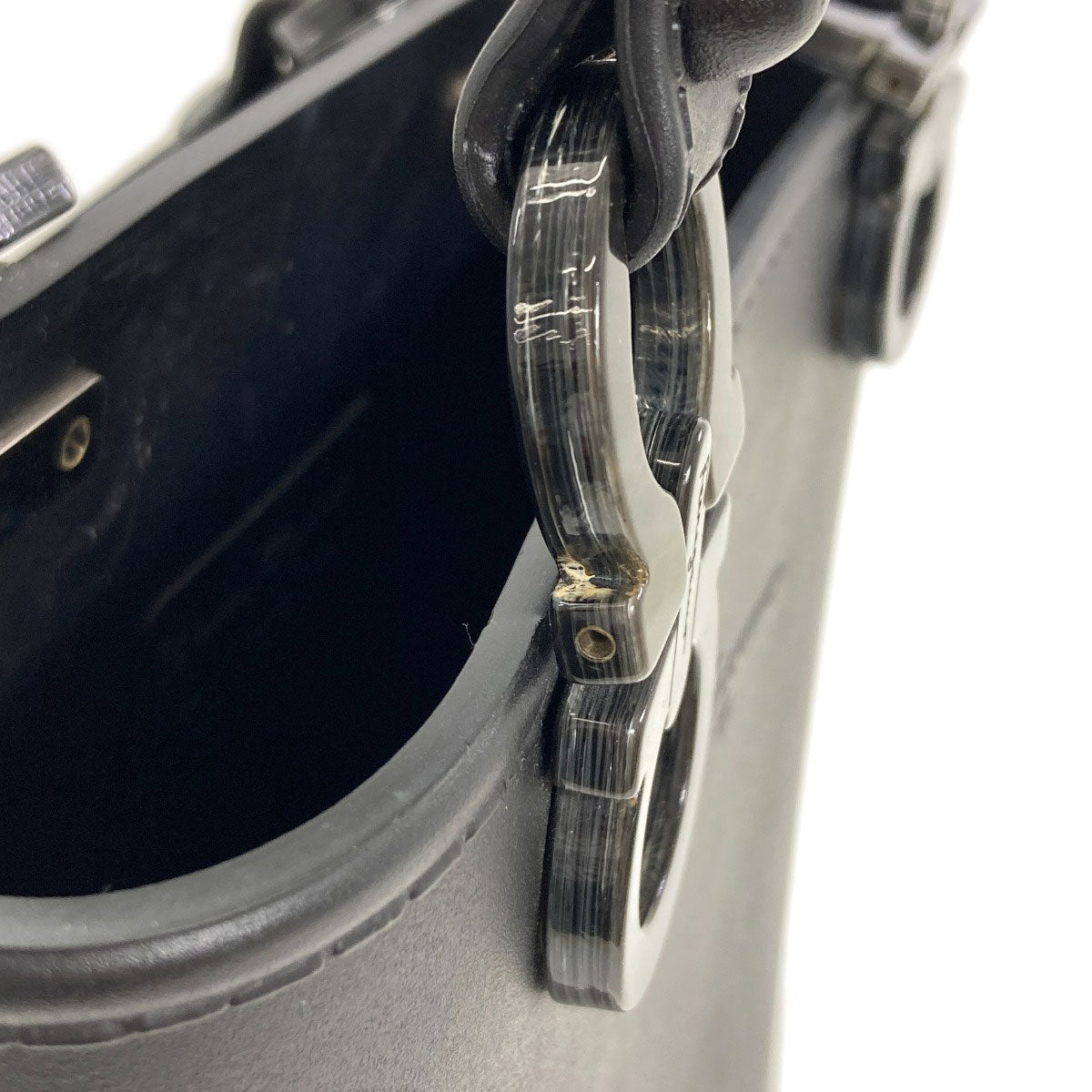 Salvatore Ferragamo Gancini Handbag Rubber Ladies [Used]