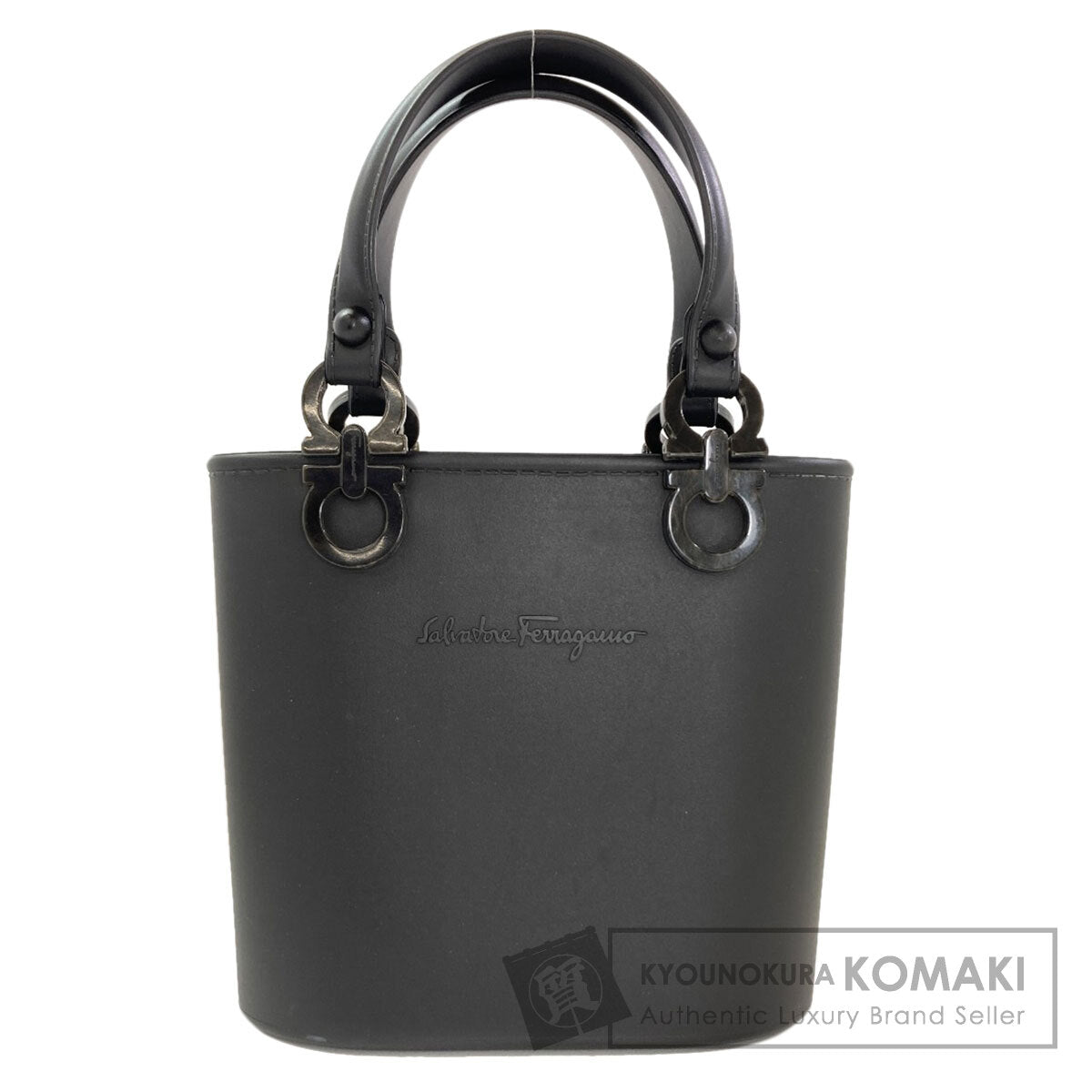 Salvatore Ferragamo Gancini Handbag Rubber Ladies [Used]