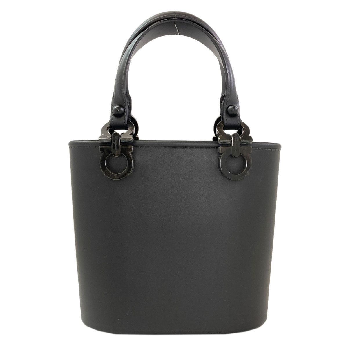 Salvatore Ferragamo Gancini Handbag Rubber Ladies [Used]