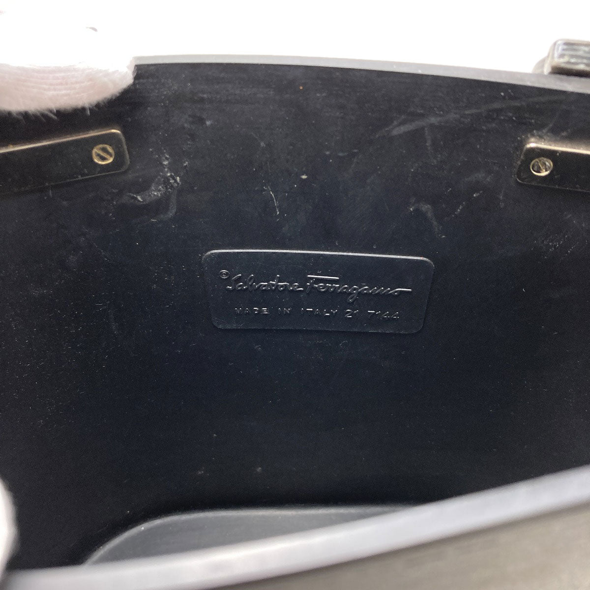 Salvatore Ferragamo Gancini Handbag Rubber Ladies [Used]