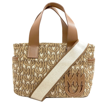 MIUMIU Logo motif 2WAY Handbag Canvas Ladies [Used]