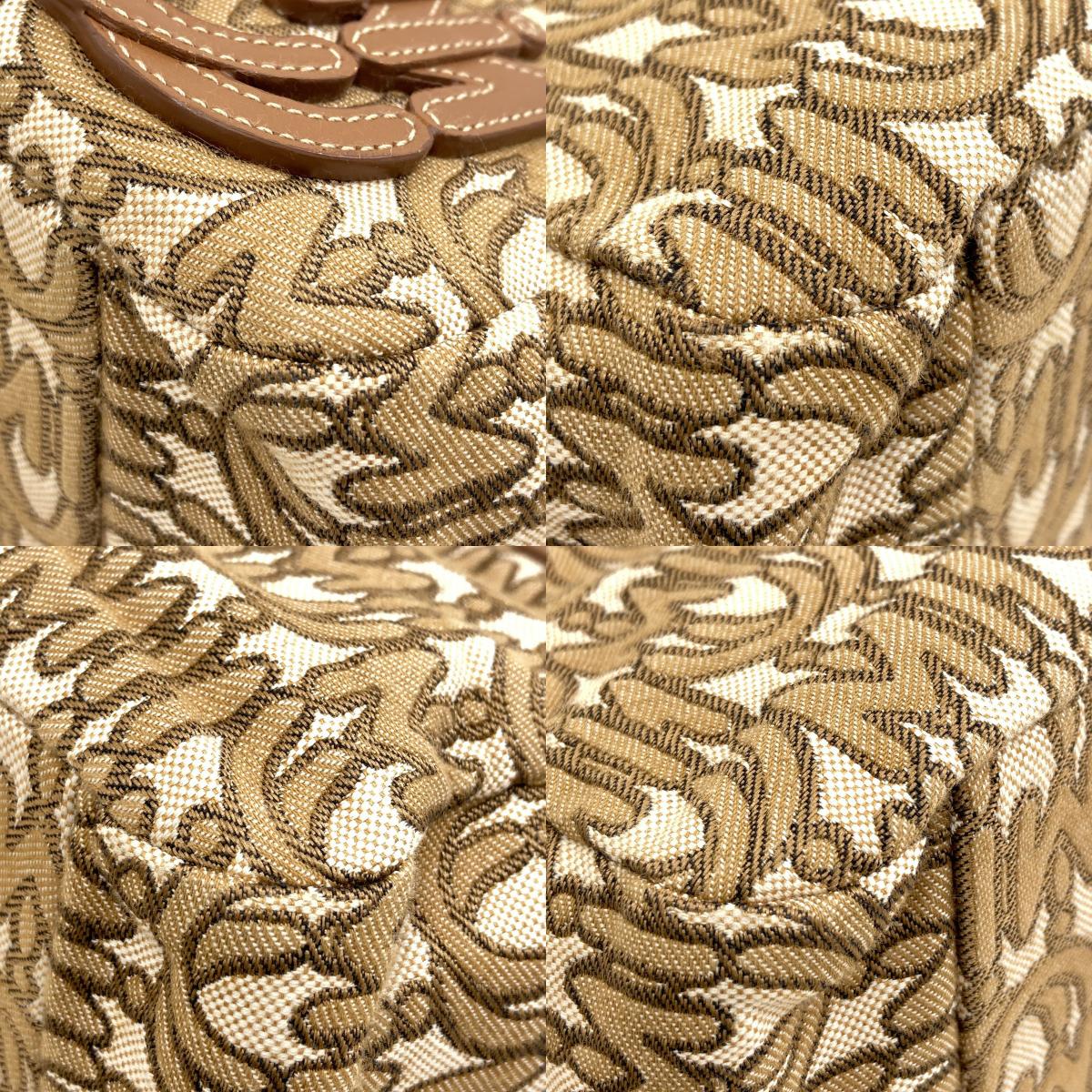 MIUMIU Logo motif 2WAY Handbag Canvas Ladies [Used]