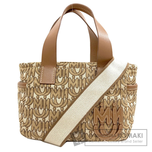 MIUMIU Logo motif 2WAY Handbag Canvas Ladies [Used]