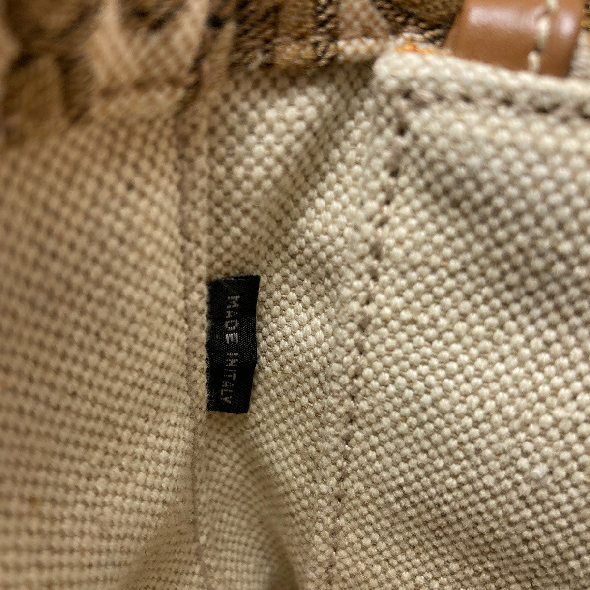MIUMIU Logo motif 2WAY Handbag Canvas Ladies [Used]
