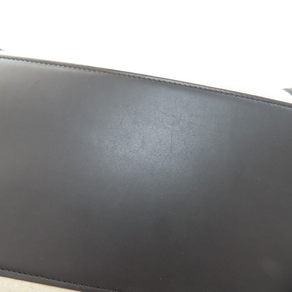 CELINE Luggage micro Handbag Leather CanvasLadies [Used]