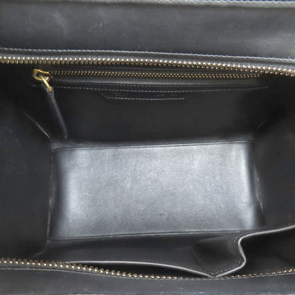 CELINE Luggage micro Handbag Leather CanvasLadies [Used]